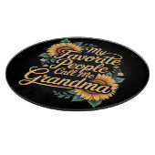 My Favorite People Call Me Grandma Mother's Day Schneidebrett (Ecke)