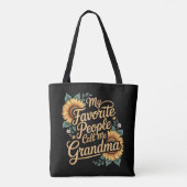 My Favorite People Call Me Grandma Mother's Day Tasche (Rückseite)