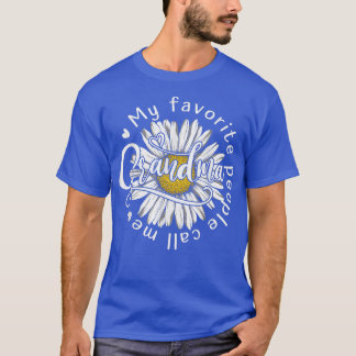 My Favorite People Call Me Grandma Women Sunflower T-Shirt