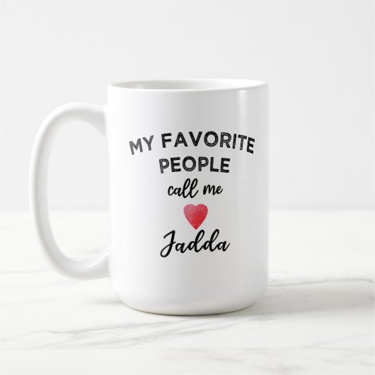 My Favorite People Call Me Jadda Grandma Arabic Kaffeetasse (Links)