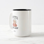 My Favorite People Call Me Old Lady Zweifarbige Tasse (Vorderseite Links)