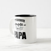 My Favorite People Call Me Papa Father New Dad Zweifarbige Tasse (Vorderseite Links)