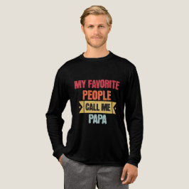My Favorite People Call Me PAPA for grandfather  Tri-Blend Shirt