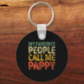 My Favorite People Call Me Pappy Shirt Funny Chris Schlüsselanhänger (Vorderseite)