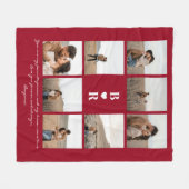 My Favorite Person Script Valentine's Day 8-Photo Fleecedecke (Vorderseite (Horizontal))