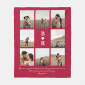 My Favorite Person Script Valentine's Day 8-Photo Fleecedecke (Vorderseite)