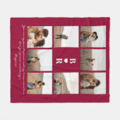 My Favorite Person Script Valentine's Day 8-Photo Fleecedecke (Vorderseite (Horizontal))