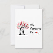 My Favorite Person Valentine’s Day Greeting Card Mitteilungskarte (Vorderseite)