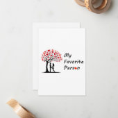 My Favorite Person Valentine’s Day Greeting Card Mitteilungskarte (Vorderseite/Rückseite Beispiel)