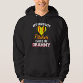 My Favorite Pitcher Calls Me Grammy Pitcher Softba Hoodie (Vorderseite)
