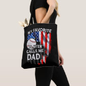 My Favorite Player Calls Me Dad Baseball Tasche (Von Nahem)