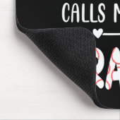 My Favorite Player Calls Me Gr Baseball Leopard  Mousepad (Ecke)