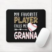 My Favorite Player Calls Me Gr Baseball Leopard Mousepad (Mit Mouse)