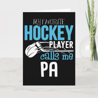 My Favorite Player Calls Me Pa Shirt Gift Hockey Karte