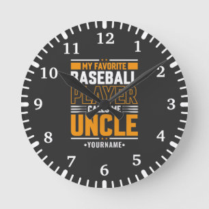 My Favorite Player Calls Me Uncle Runde Wanduhr