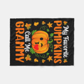 My Favorite Pumpkins Call Me Grammy Shirt Funny Ha Fleecedecke (Vorderseite (Horizontal))