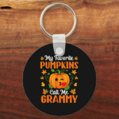 My Favorite Pumpkins Call Me Grammy Shirt Funny Ha Schlüsselanhänger (Vorderseite)