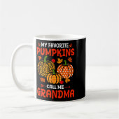 My Favorite Pumpkins Call Me Grandma Thanksgiving Kaffeetasse (Links)
