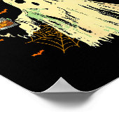 My Favorite Srit Is Whiskey Funny Ghost Halloween Poster (Ecke)