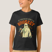 My Favorite Srit Is Whiskey Funny Ghost Halloween T-Shirt (Vorderseite)