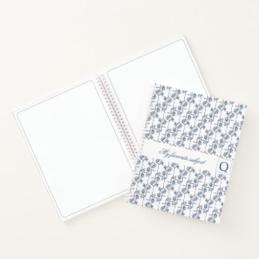 My Favorite Subject | Custom Initial Notizblock (Innenseite)