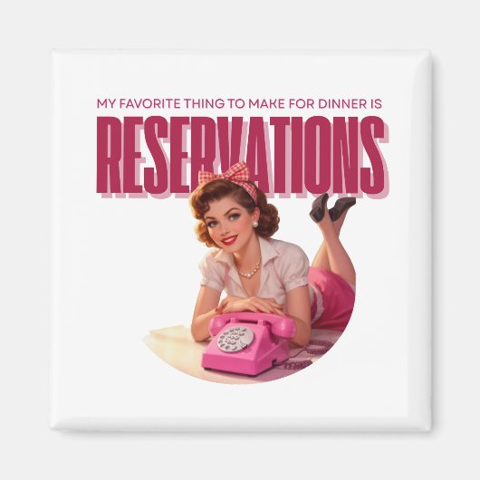 My Favorite Thing to Make for Dinner Is Resos Magnet (Vorne)