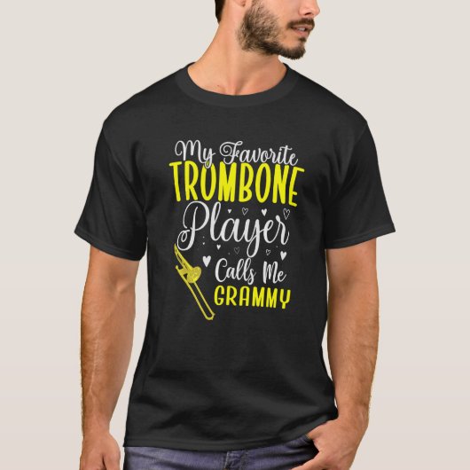 My Favorite Trombone player calls me Grandma Cute T-Shirt (Vorderseite)