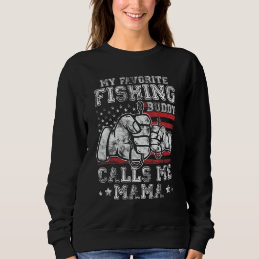 My Favorite US Flag Buddy Call Me Mama US Flag Sweatshirt (Vorderseite)