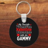 My Favorite Valentine Call Me Gammy Happy Valentin Schlüsselanhänger (Vorderseite)
