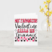 My Favorite Valentine Calls Me Grammie Valentines Karte (Gelbe Blume)