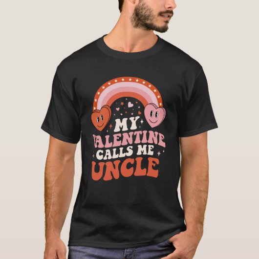 My Favorite Valentine Calls Me Uncle Valentines Da T-Shirt (Vorderseite)