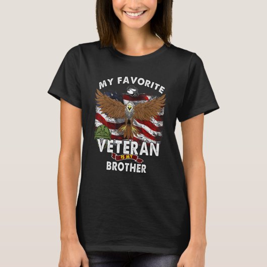 my favorite veteran is my brother T-Shirt (Vorderseite)
