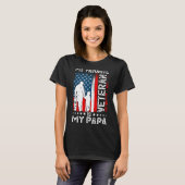 My Favorite Veteran Is My Papa Grandpa Thank You V T-Shirt (Vorne ganz)