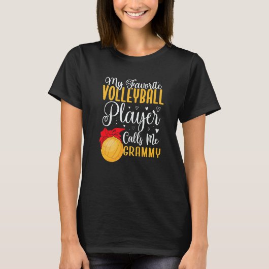 My Favorite Volleyball player calls me Grandma Cut T-Shirt (Vorderseite)