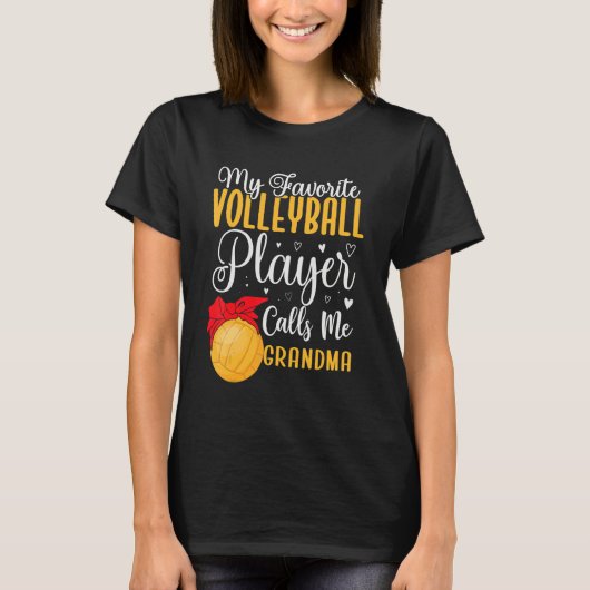 My Favorite Volleyball player calls me Grandma Cut T-Shirt (Vorderseite)
