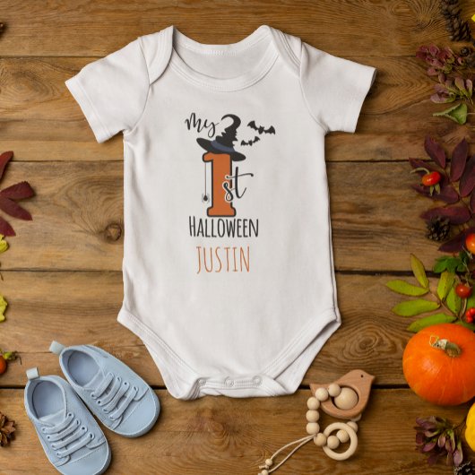My First 1st Halloween Personalized Baby Strampler