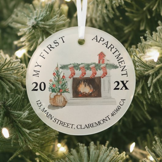 My First apartment keepsake fireplace Ornament Aus Glas (InSitu)