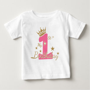My First Birthday , Birthday Girl Shirt,  Baby T-shirt