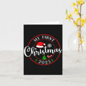 My First Christmas 2025 1st Christmas Family Match Karte (Gelbe Blume)