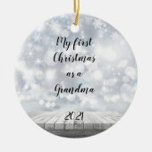 My First Christmas as Grandma Ceramic Ornament (Vorne)