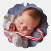 My First Christmas as Grandma Ornament Karte (Vorderseite)