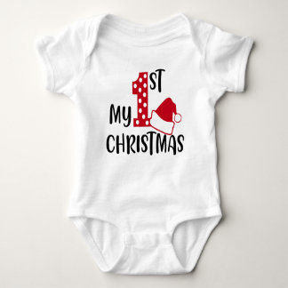 🎄My First Christmas Baby T-Shirt | Cute Holiday👶 Baby Strampler