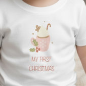 My First Christmas Baby T-Shirt Girl Outfit