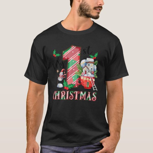 My First Christmas Cute 1st Christmas Boy Girl T-Shirt (Vorderseite)