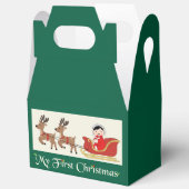 My First Christmas Favor Box– Cute Baby & Reindeer Geschenkschachtel (Offen)
