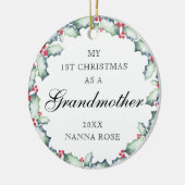 My First Christmas-Grandmother, Photo Keepsake Keramik Ornament (Links)