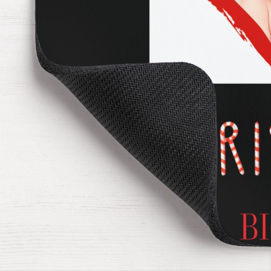 My First Christmas Sister Love Heart Baby Photo Mousepad (Ecke)