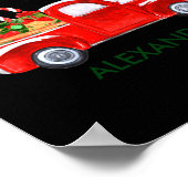 My First Christmas Truck Candy Canes Green Red Bab Poster (Ecke)