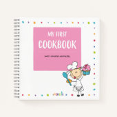 "MY FIRST COOKBOOK" Kids Recipe Spirituosen Notebo Notizblock (Vorderseite)