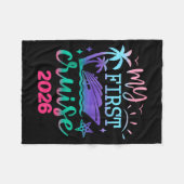 My First Cruise 2026 Family Vacation Trip Ship Mat Fleecedecke (Vorderseite (Horizontal))